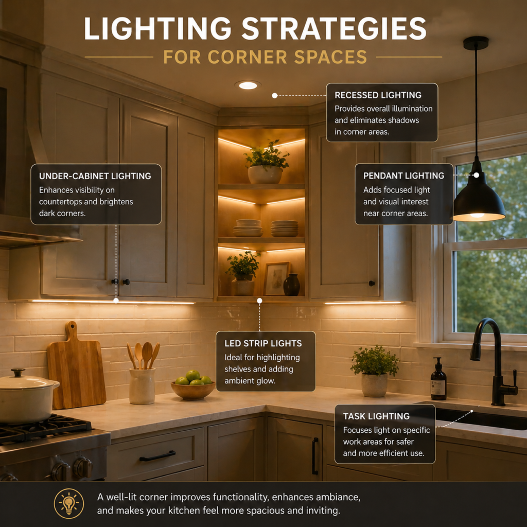 Custom Home Renovation: Maximizing Corner Space Effectively-Lighting Strategies for Corner Spaces