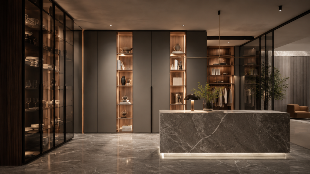 Italian-Style Commercial Cabinetry for Modern Interiors-Material Choices for Italian-Style Commercial Cabinetry