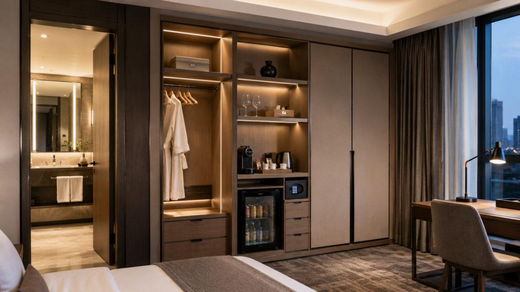 Smart Hotel Equipment Embedded Cabinet Solutions-Popular Applications In Hotel Spaces