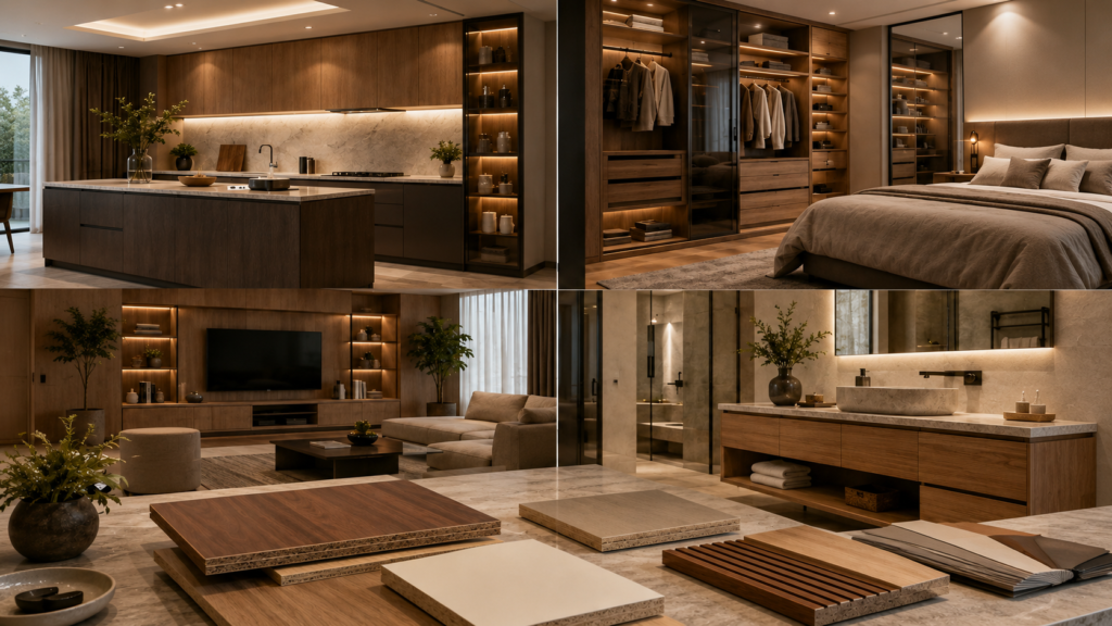 Particle Board vs Multilayer Board for Custom Interiors-Which Board Is Better for Different Home Spaces?